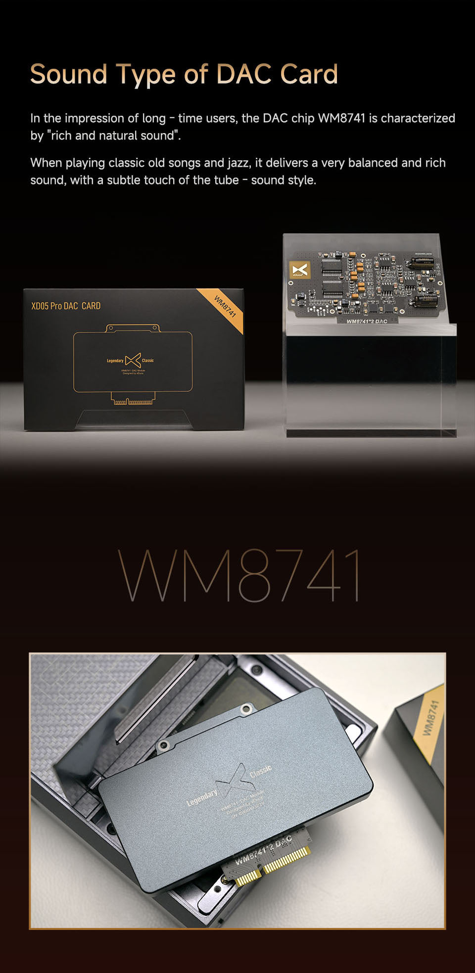 【5月15日発売】WM8741DACカード(XD05PRO専用)